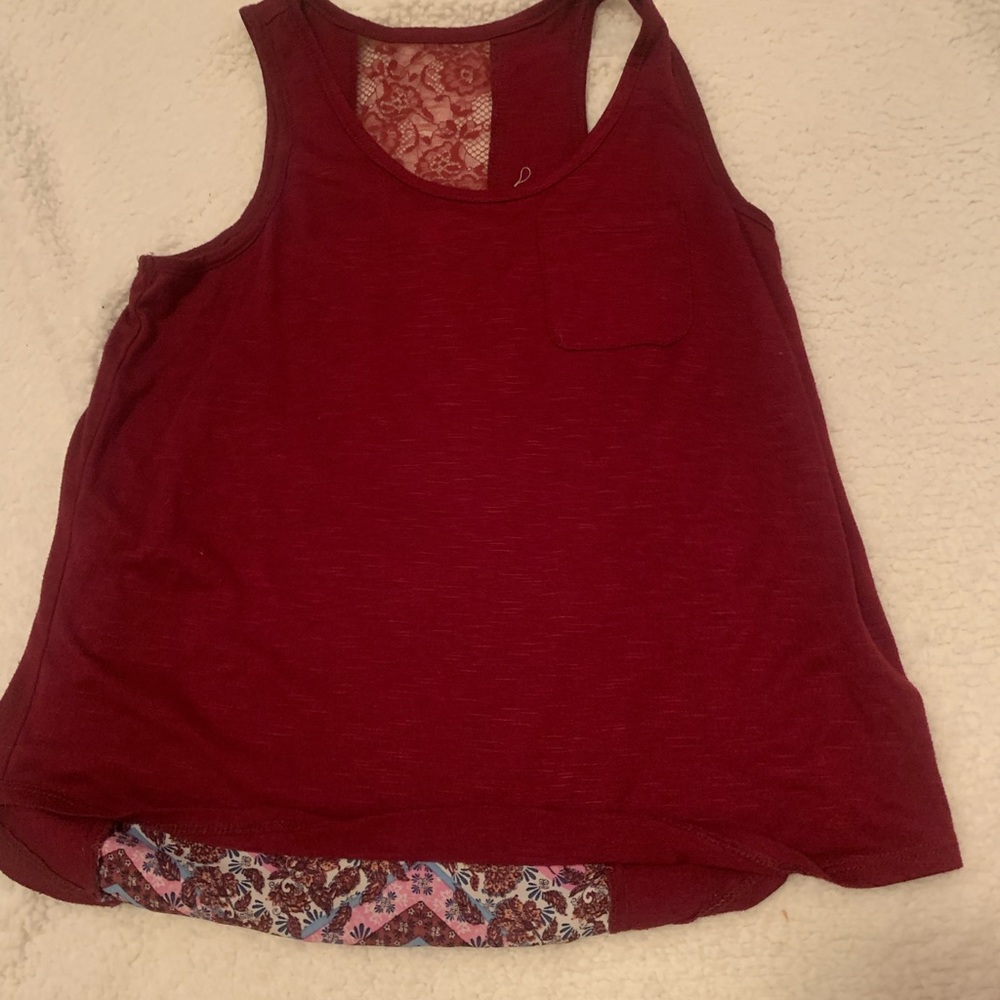 Maroon shirt